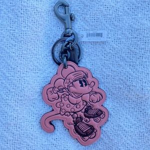 Coach X Disney Minnie Mouse Charm Keyring/Keychain
